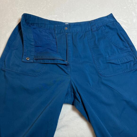 Chico's High Rise Wide Leg Crop Pants Size Medium/8 Colorful Lightweight Summer - Picture 5 of 9